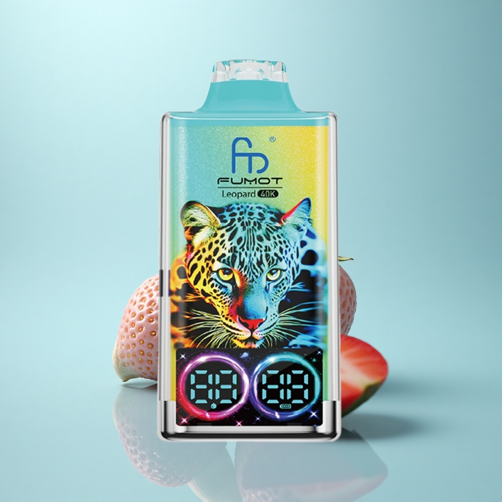 Fumot Leopard 40K Puffs תות בננה 5% ניקוטין 700mAh סוללה כפולה