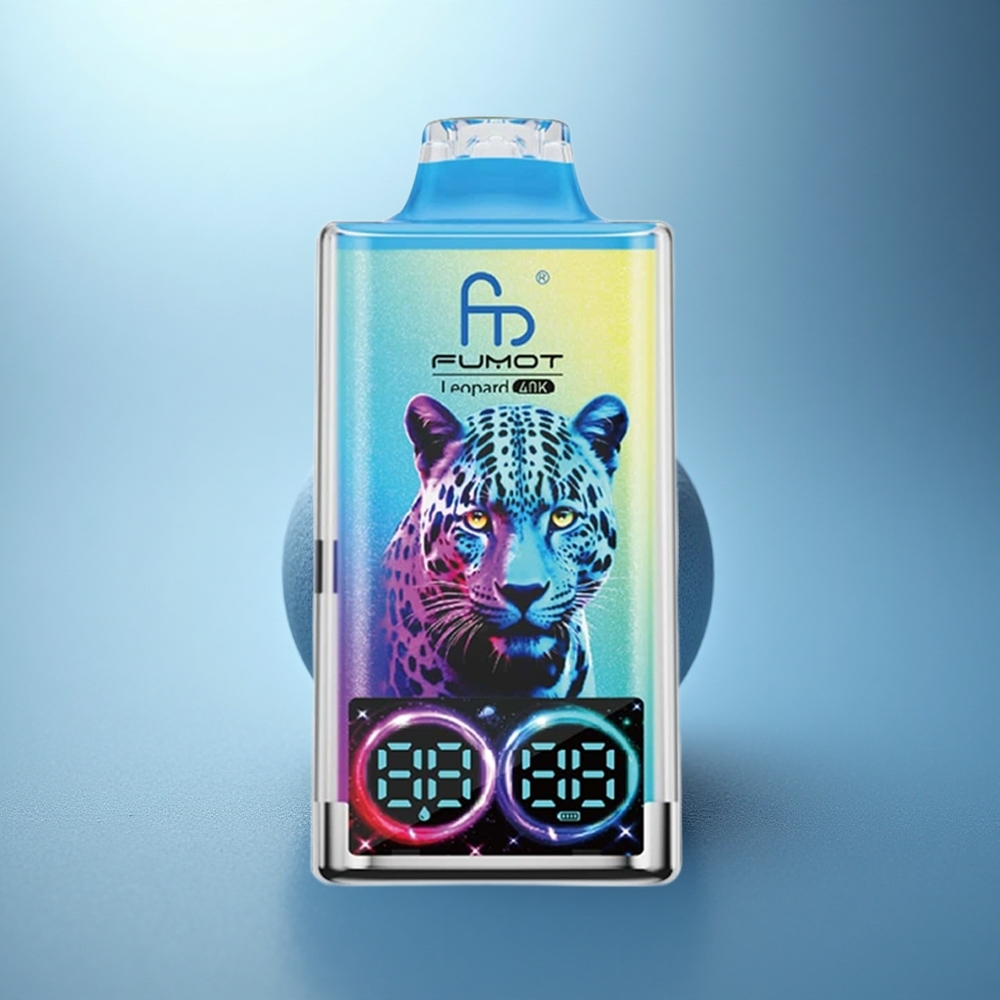 Fumot Leopard 40K Puffs הדרקון השחור קרח עם 5% ניקוטין וסוללה 700mAh