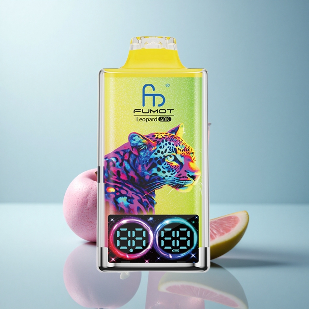 Fumot Leopard 40K Puffs לימונדה ורודה 5% ניקוטין, סוללה 700mAh, טעינה Type-C