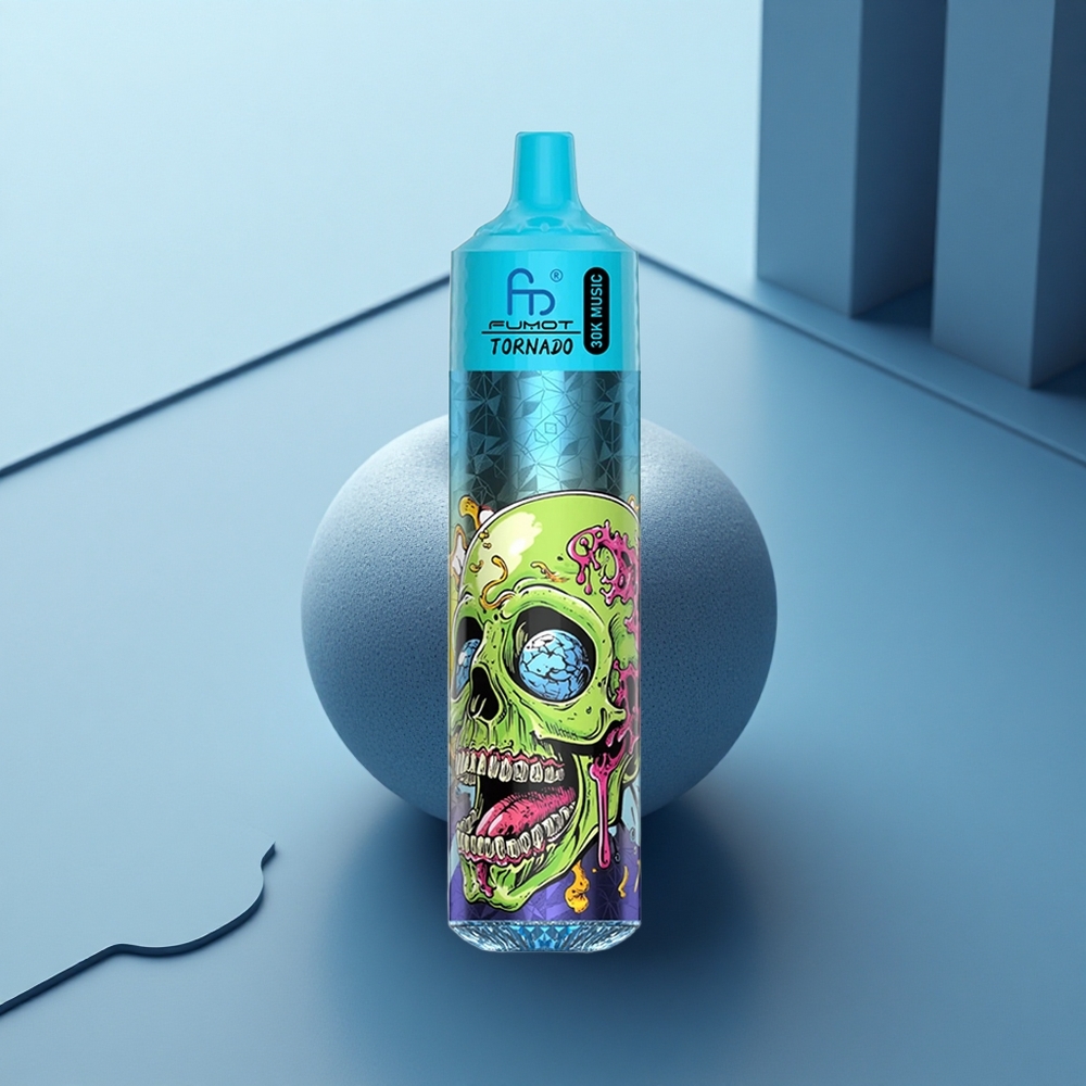 Fumot Randm Tornado 30000 Puffs קרח שחור 30mL 5% סליל משי 1.0 אוהם