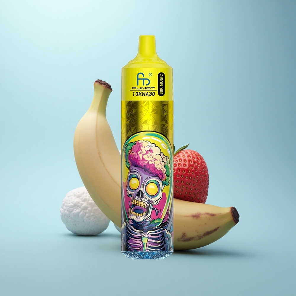 Fumot Randm Tornado 30000 Puffs בננה תות 30mL 5% סוללה 600mAh