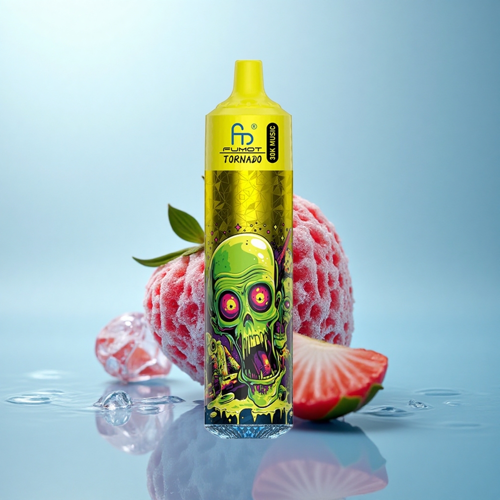 Fumot Randm Tornado 30000 Puffs גלידה תות עם סוללה 600mAh וניקוטין 5%