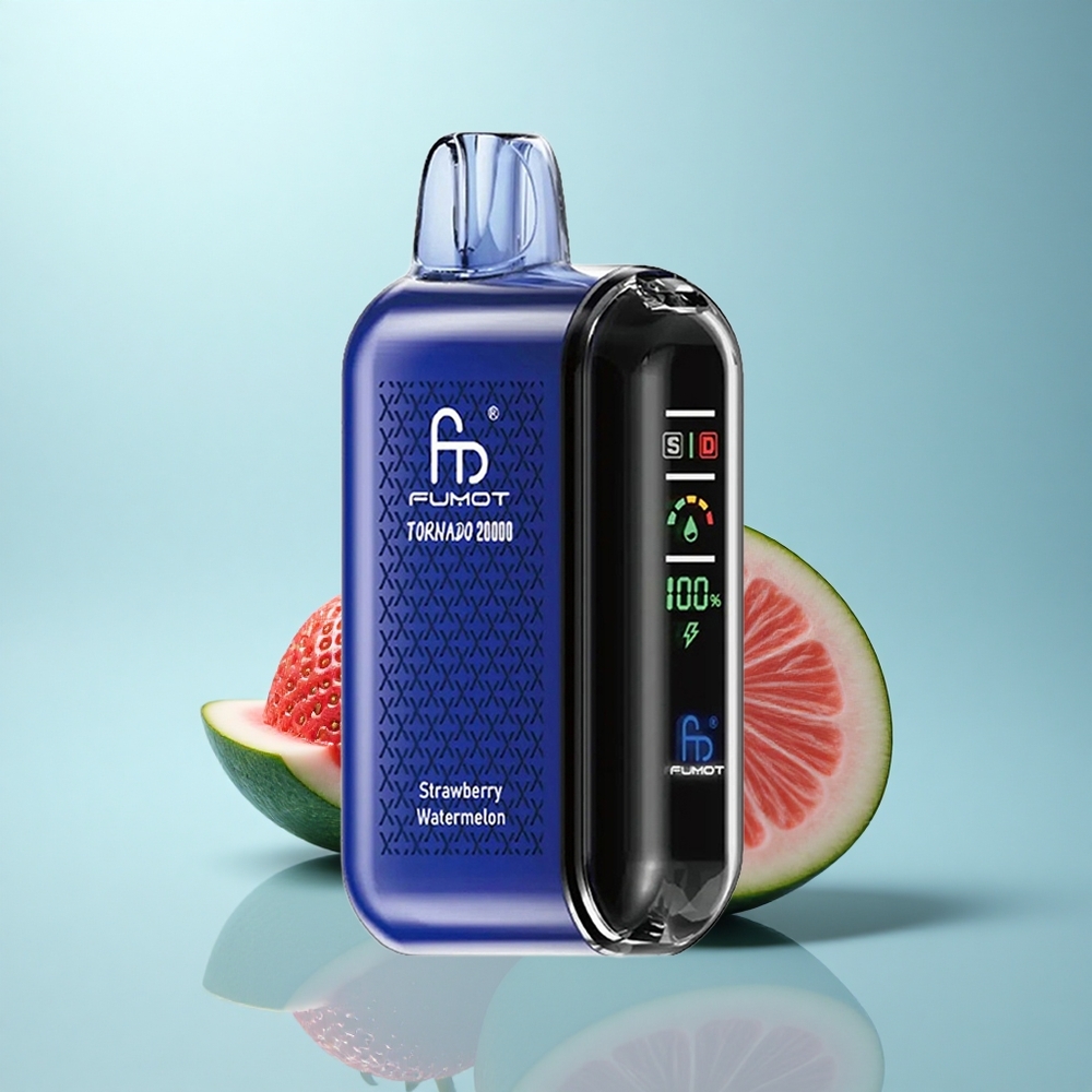Fumot Tornado 20000 Puffs תות אבטיח סוללה נטענת 850mAH