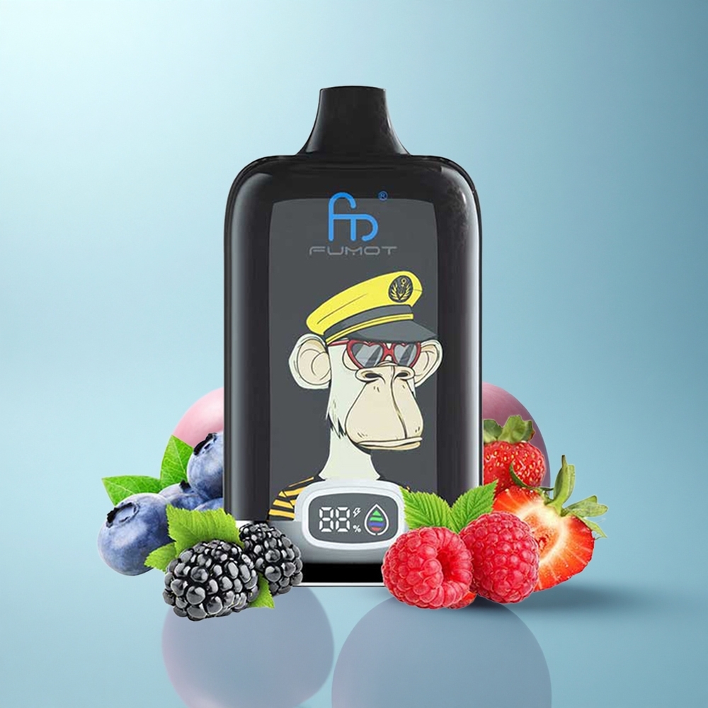 Fumot Tornado Digital Box 12000 Puffs כרי (דובדבן) סוללה 550mAh סליל משי