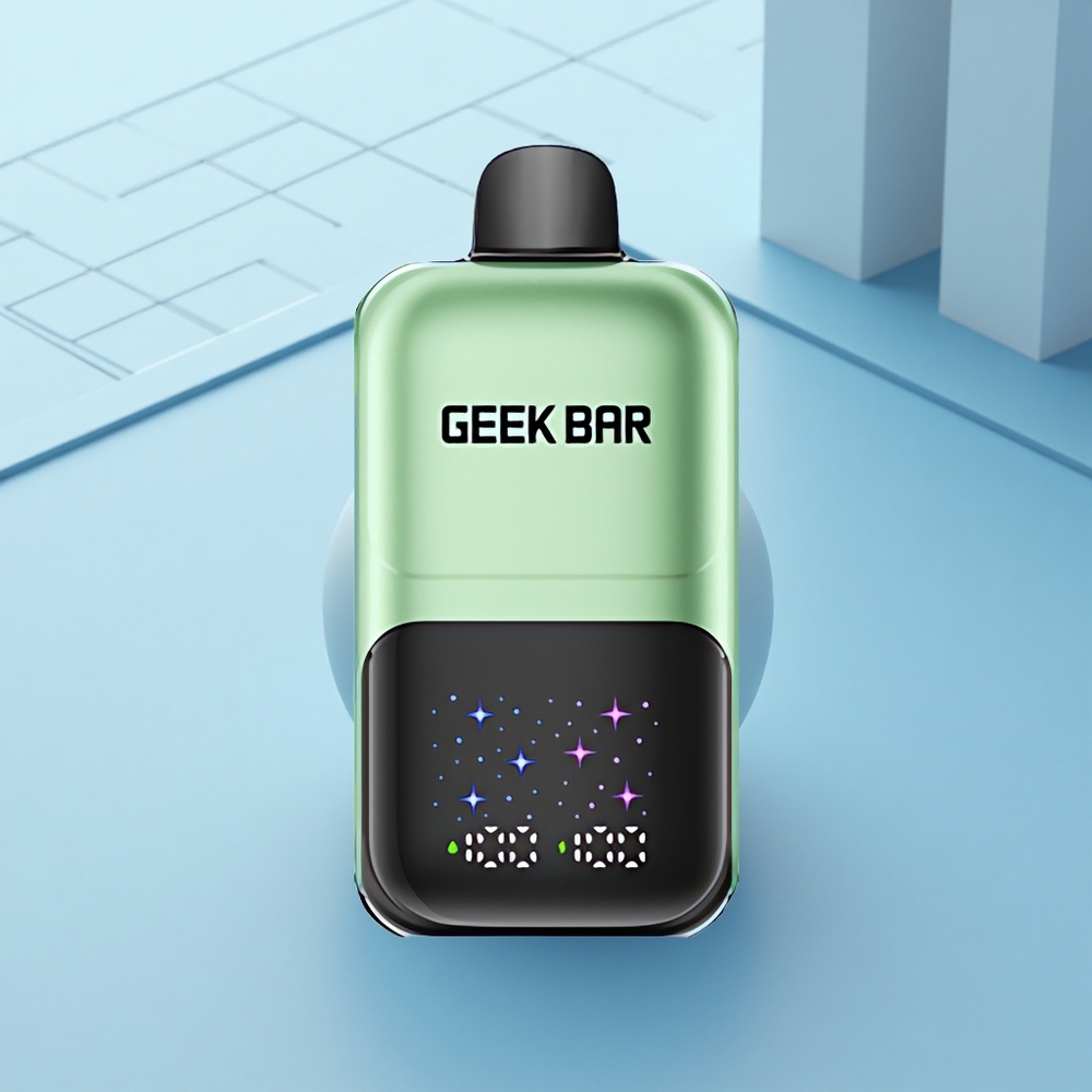 GEEK BAR 2GO 20ml 50000 Puffs תפוח כפול A&B עם מסך גדול ומיכל כפול