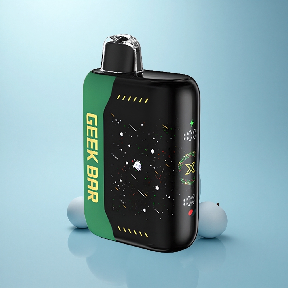GEEK BAR Pulse X 25000 Puffs גיק בר פאלס X 25000 נשימות ערכת חג המולד עם מסך מעוקל תלת מימד וסליל כפול