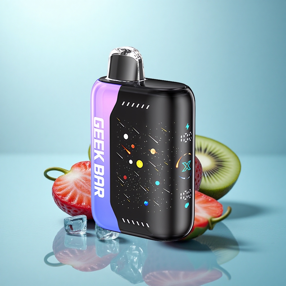 GEEK BAR Pulse X 42K Puffs Meteor Edition תות קיווי קרח עם סוללת 820mAh וסליל כפול