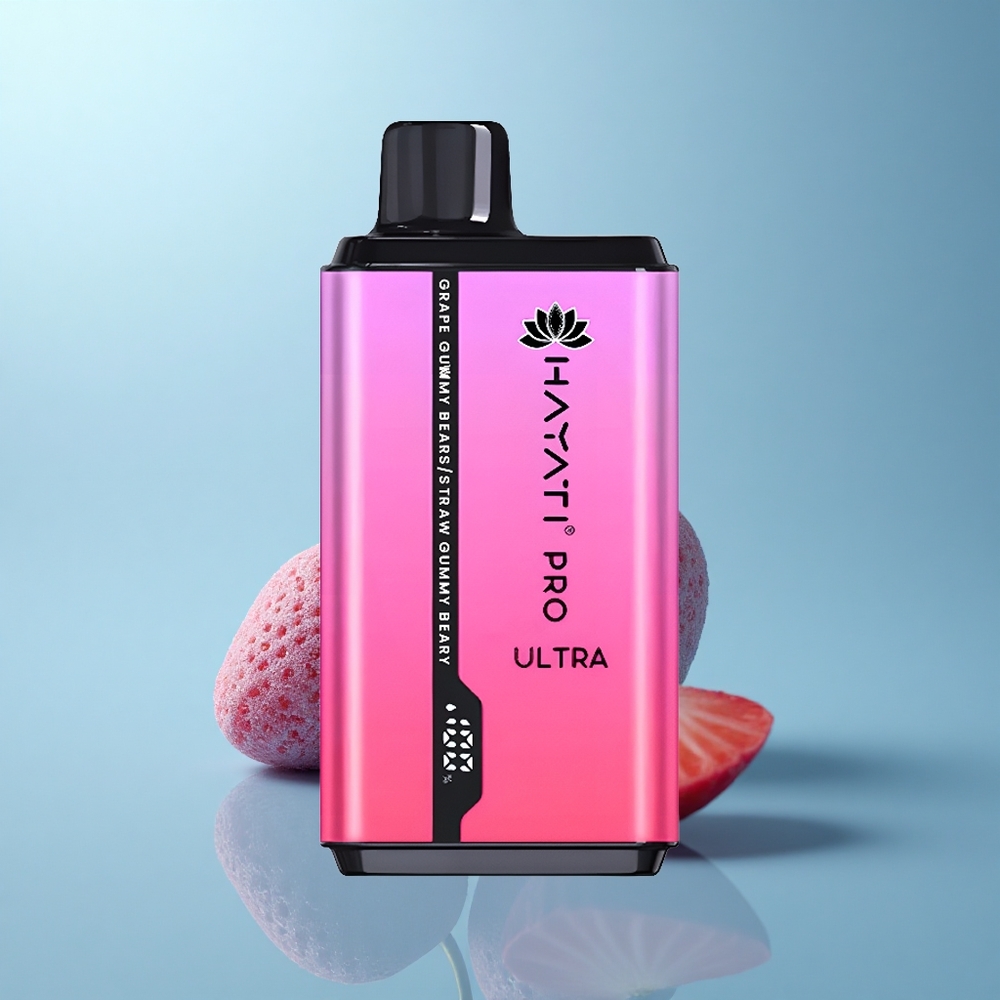 Hayati Pro Ultra 15000 Puffs דובוני ענבים דובוני תות 2 12מ"ל 2%