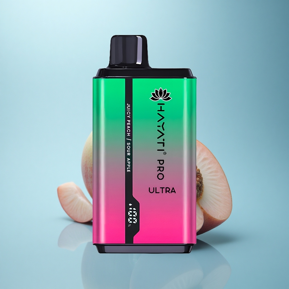 Hayati Pro Ultra 15000 Puffs תפוח חמוץ אפרסק עסיסי 850mAh 24ml