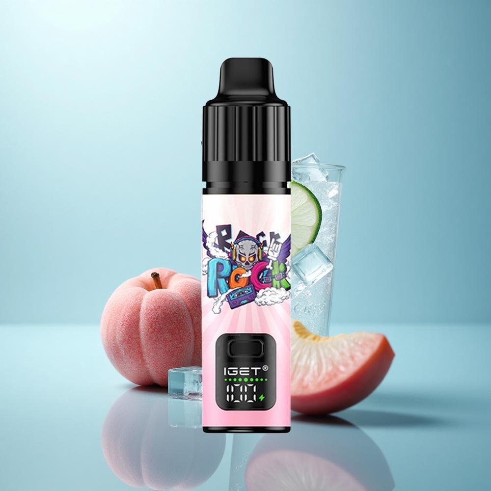 IGET BAR PLUS S3 POD 10000 Puffs אפרסק ליצ'י ליים קרח עם 5% ניקוטין וסוללה נטענת 950 mAh