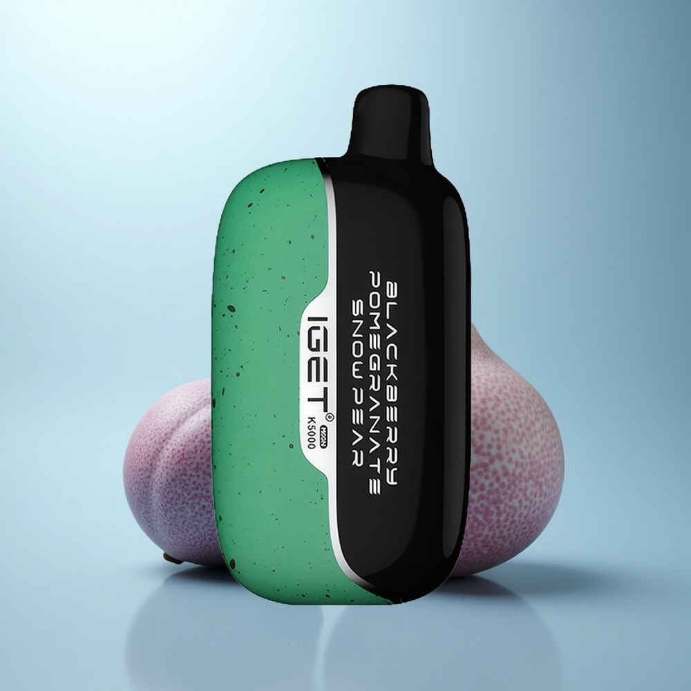 IGET Moon K5000 Puffs פומגרנה שחורה אגס שלג 1.35 אוהם 81.5 גרם