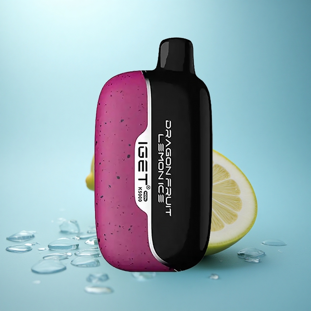 IGET Moon K5000 Puffs פרי דרקון לימון קרח 5000 מקטרות 1.35 אוהם PC