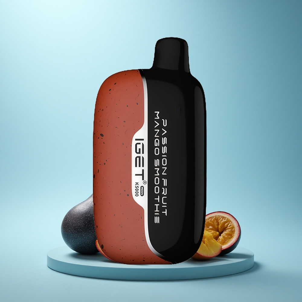 IGET Moon K5000 Puffs סִמְטַת פַּסְיוֹן מַנְגּוֹ עם 5000 מקטרות, PC, 1.35 אוהם