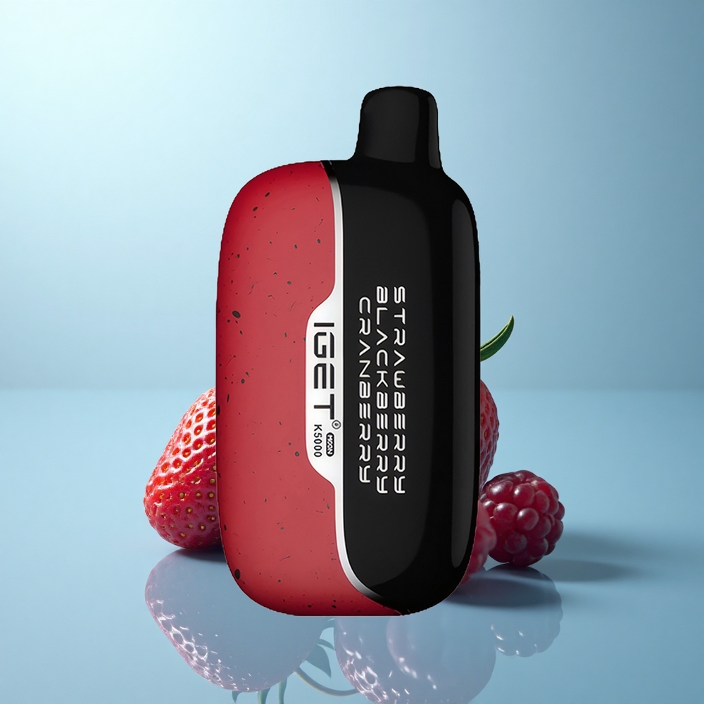IGET Moon K5000 Puffs תות שחור חמוציות 81.5 גרם PC 1.35 אוהם