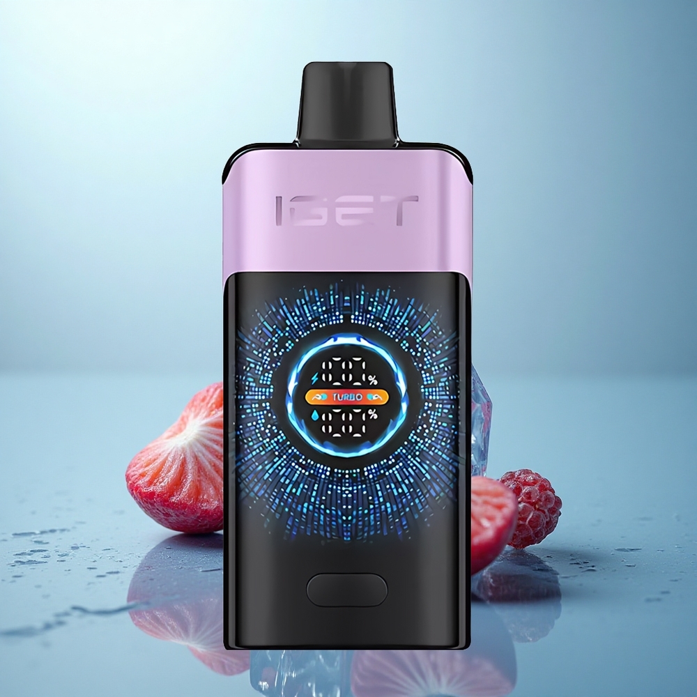 IGET ONE 12000 Puffs גלידת פירות יער מעורבת עם סוללת 2700mAh ומסך צבעוני גדול