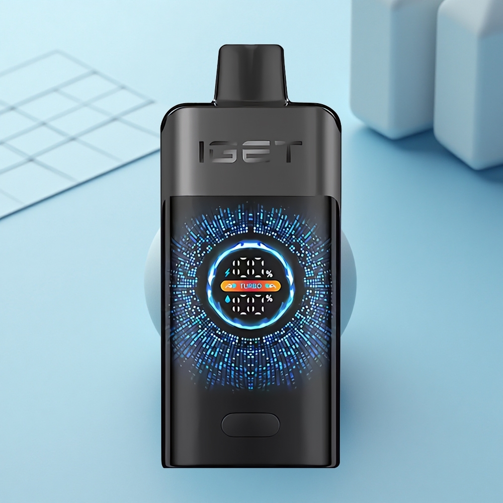 IGET ONE 12000 Puffs יער השחור עם סוללת 2700mAh ומסך גדול מעוקל