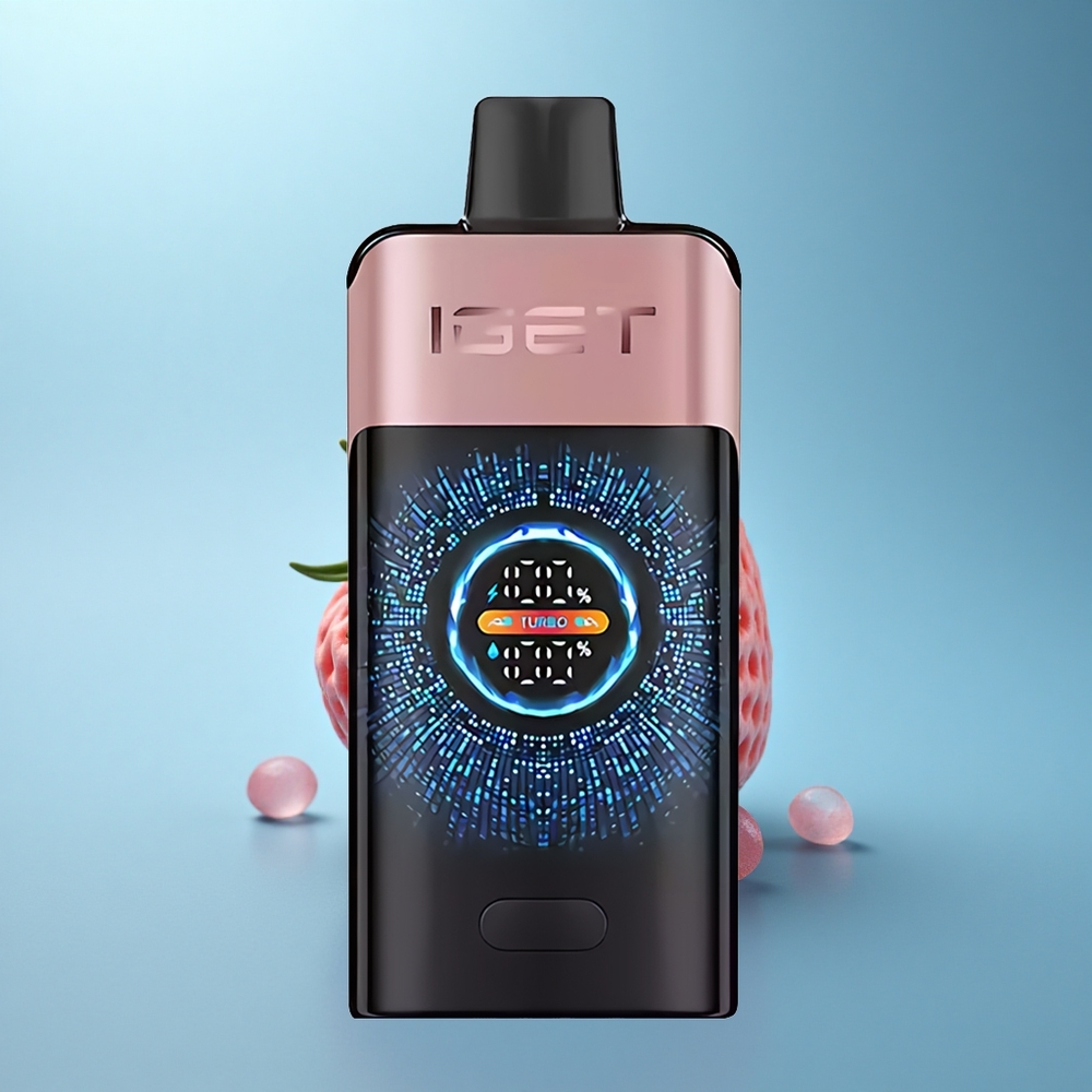 IGET ONE 12000 Puffs מציצת תות עם מסך צבעוני גדול ומעגלי