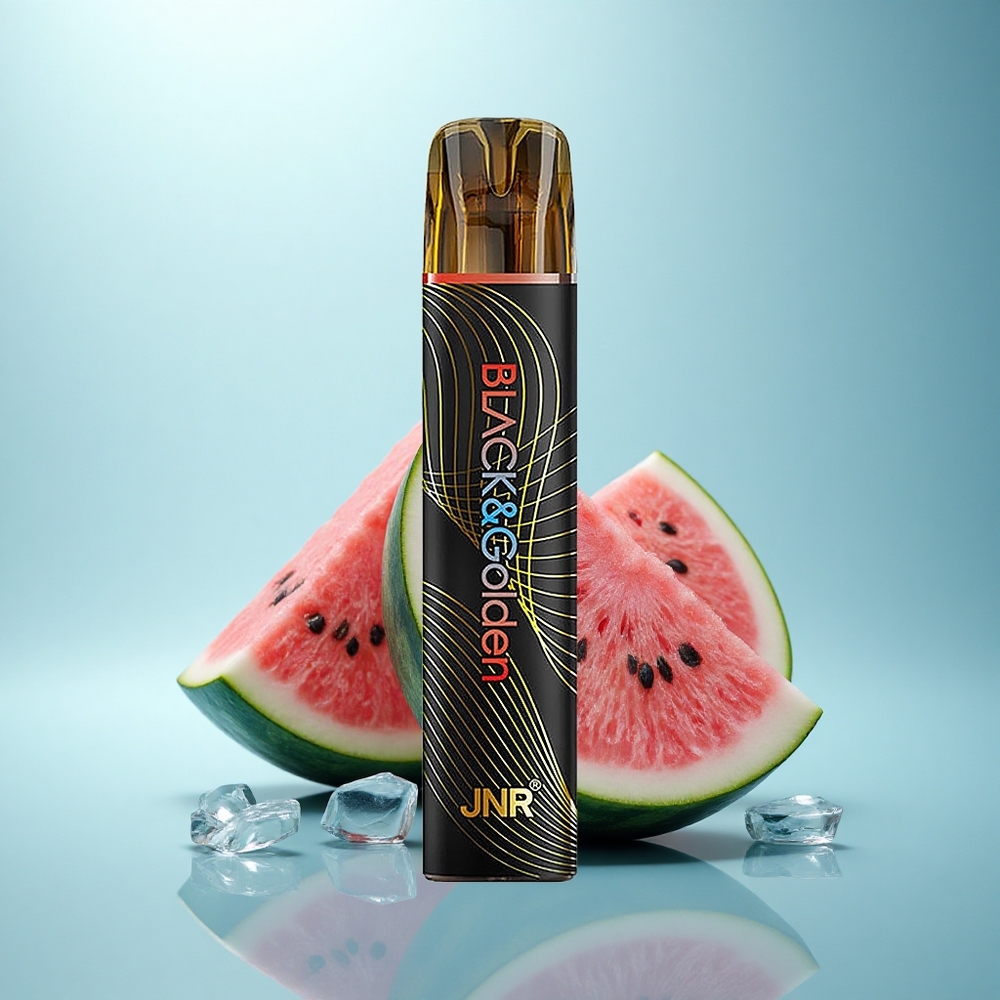 JNR Black&Golden 600+200 אבטיח קרח עם סוללת 550mAh וניקוטין 2%