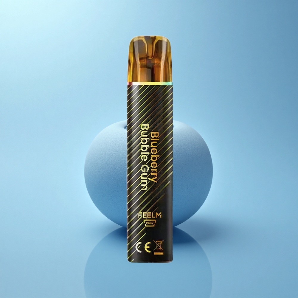 JNR Black&Golden 600+200 מסטיק פטל כחול עם 800 מקטרות וסוללת 550mAh