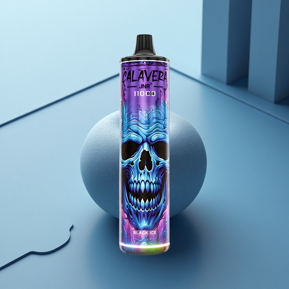 JNR Calavera 11000 קרח שחור עם סוללת 850mAh וסליל משי 1.0ohm