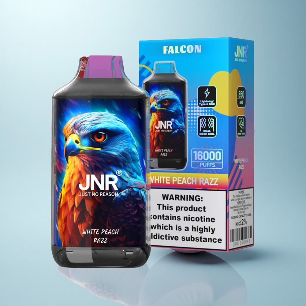 JNR Falcon 16000 אפרסק לבן רז 850mAh Type-C