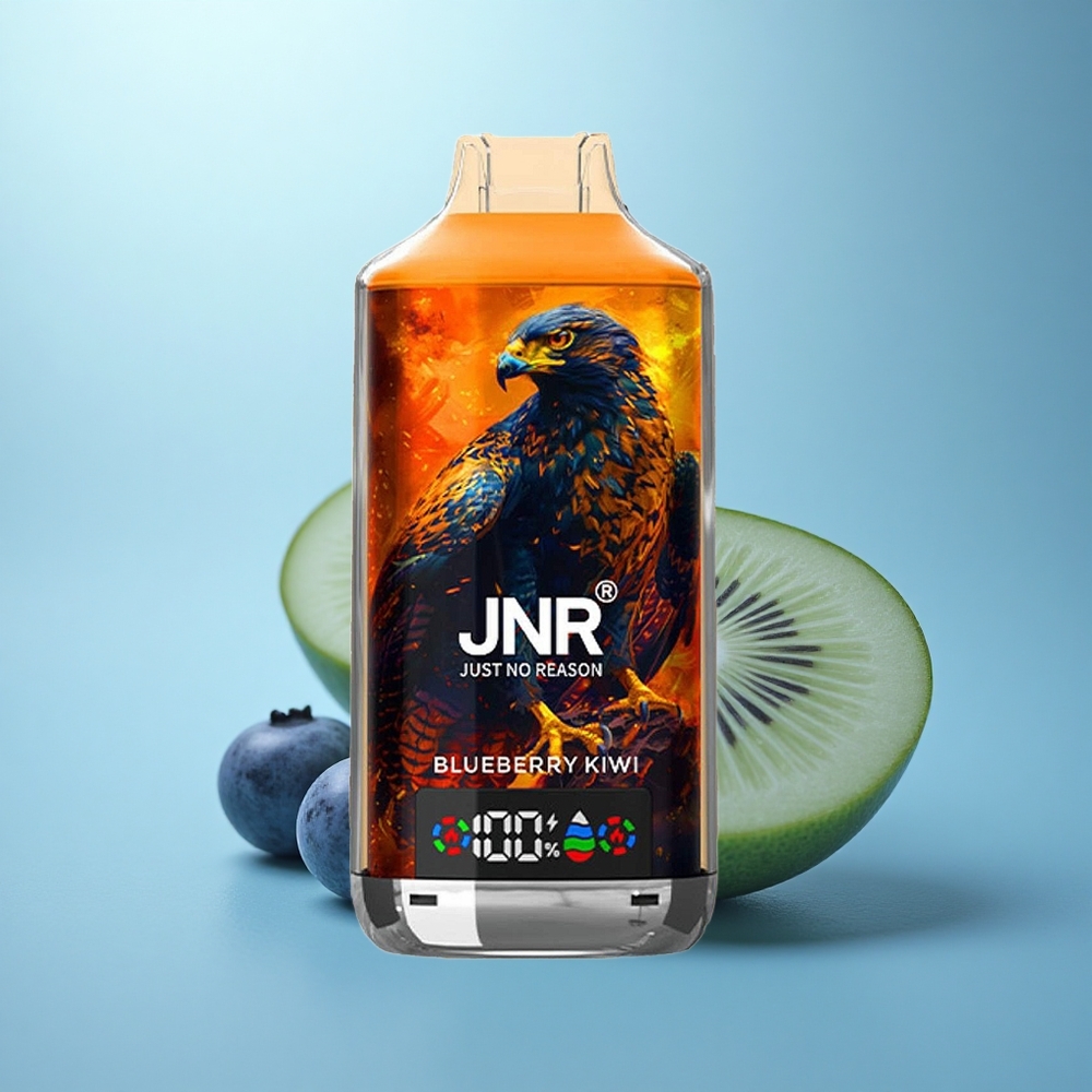 JNR Falcon X 18000 אוכמניות קיווי 24מ"ל סוללה 750mAh טעינה מהירה Type-C