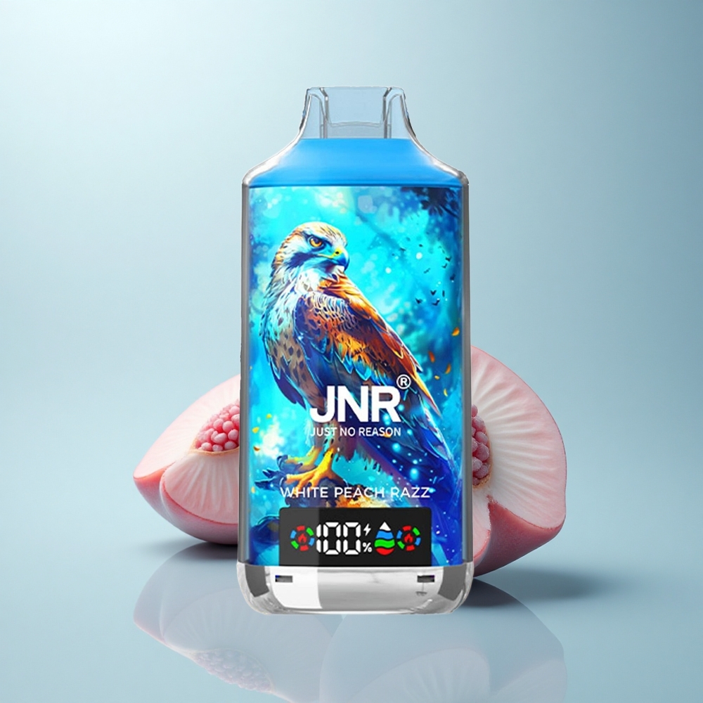 JNR Falcon X 18000 אפרסק לבן רז עם סוללה 750mAh וסליל דואלי
