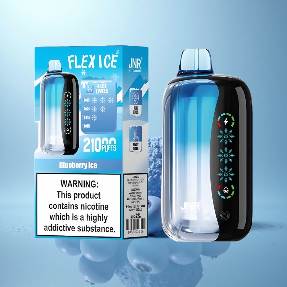 JNR Flex Ice 21000 בלו ברי קרח עם סוללת 1000mAh וטעינת Type-C