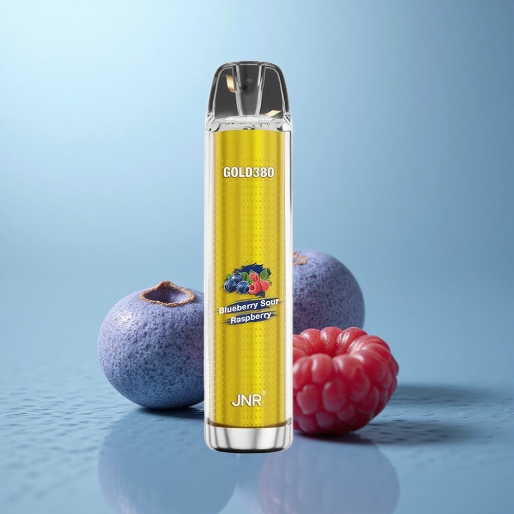 JNR Gold380 6000 ענבה חמוצה פטל עם סוללה 1500mAh וסליל 1.0Ω