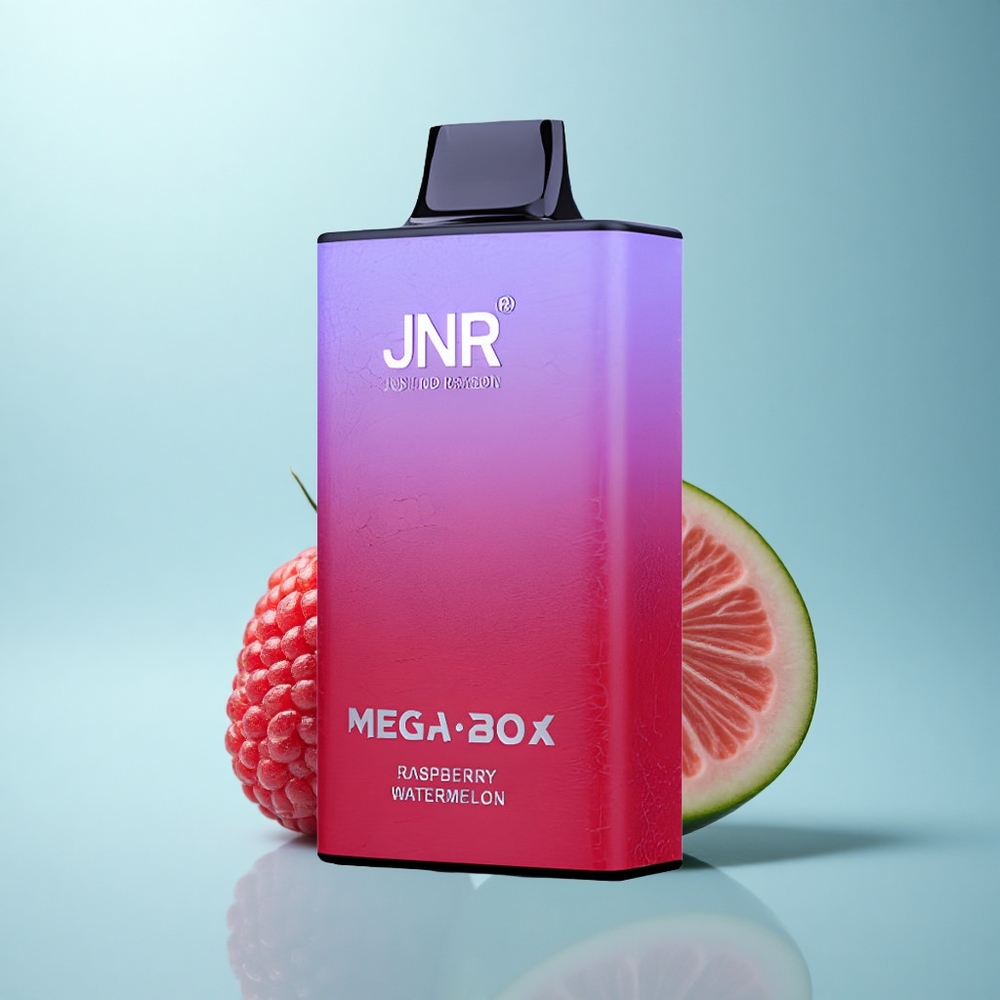 JNR Mega Box 25000 אבטיח פטל 30מ"ל סוללה כפולה