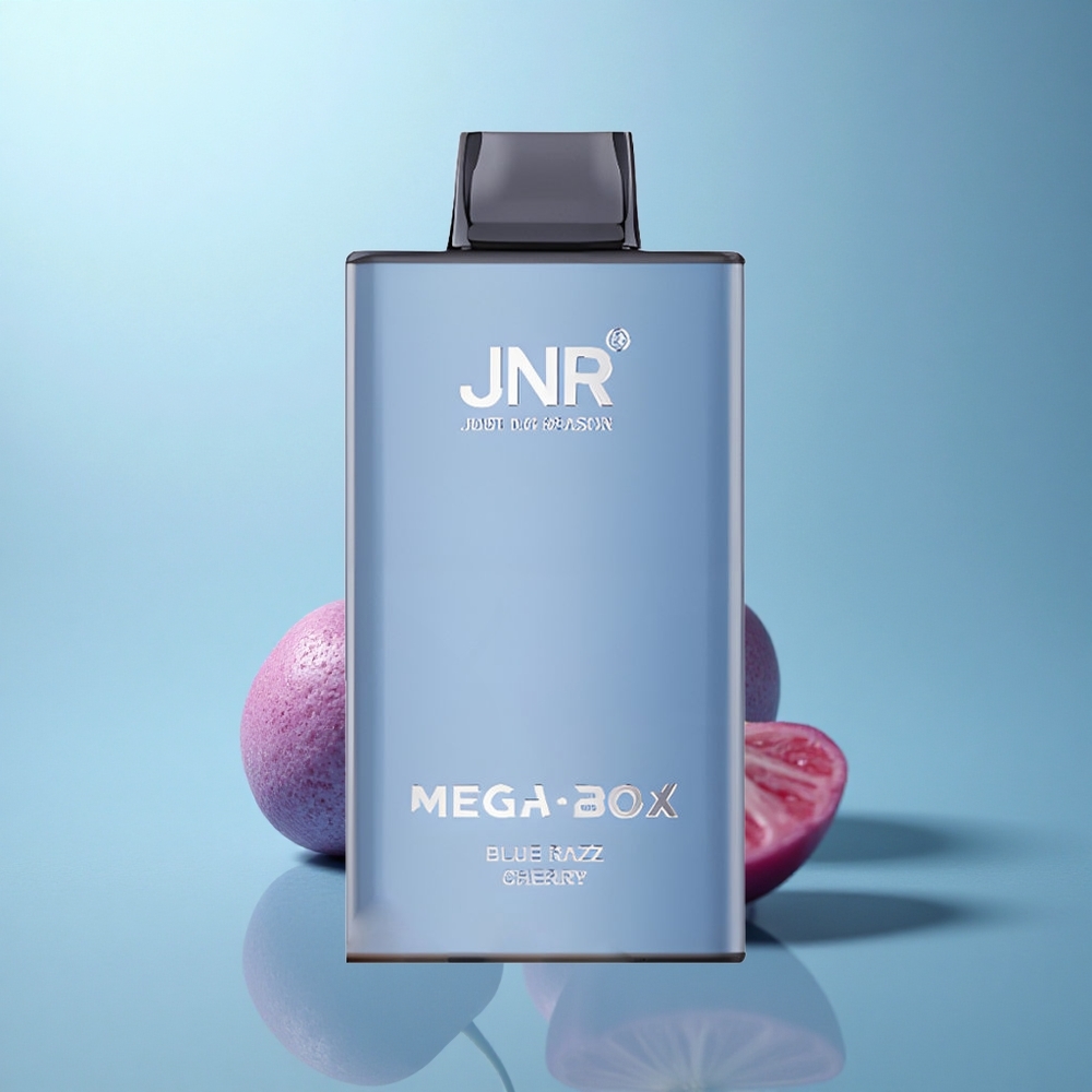 JNR Mega Box 25000 דובדבן כחול ראז עם סוללה 850mAh וסליל כפול