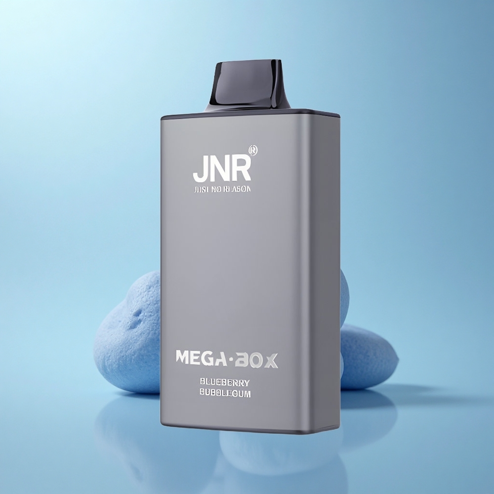 JNR Mega Box 25000 מסטיק פטל כחול עם סוללה 850mAh וסליל כפול