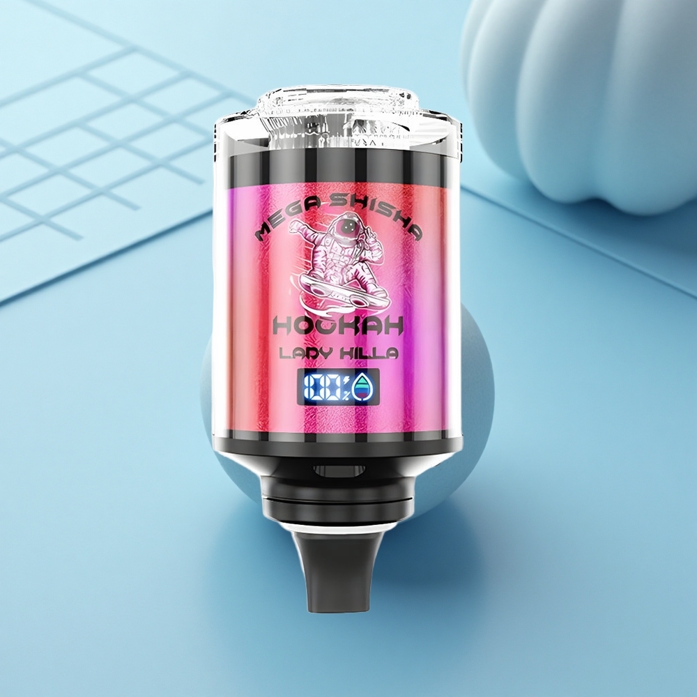 JNR Mega Shisha Hookah 100K ליידי קילה 2200mAh תאורת נשימה