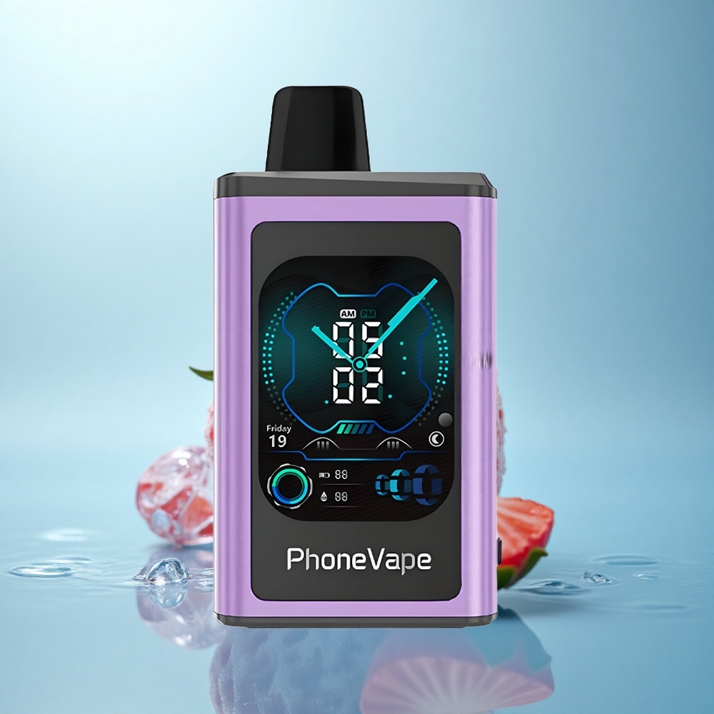 JNR PhoneVape 30000 גלידת תות עם סוללת 850mAh ושליטה באפליקציה