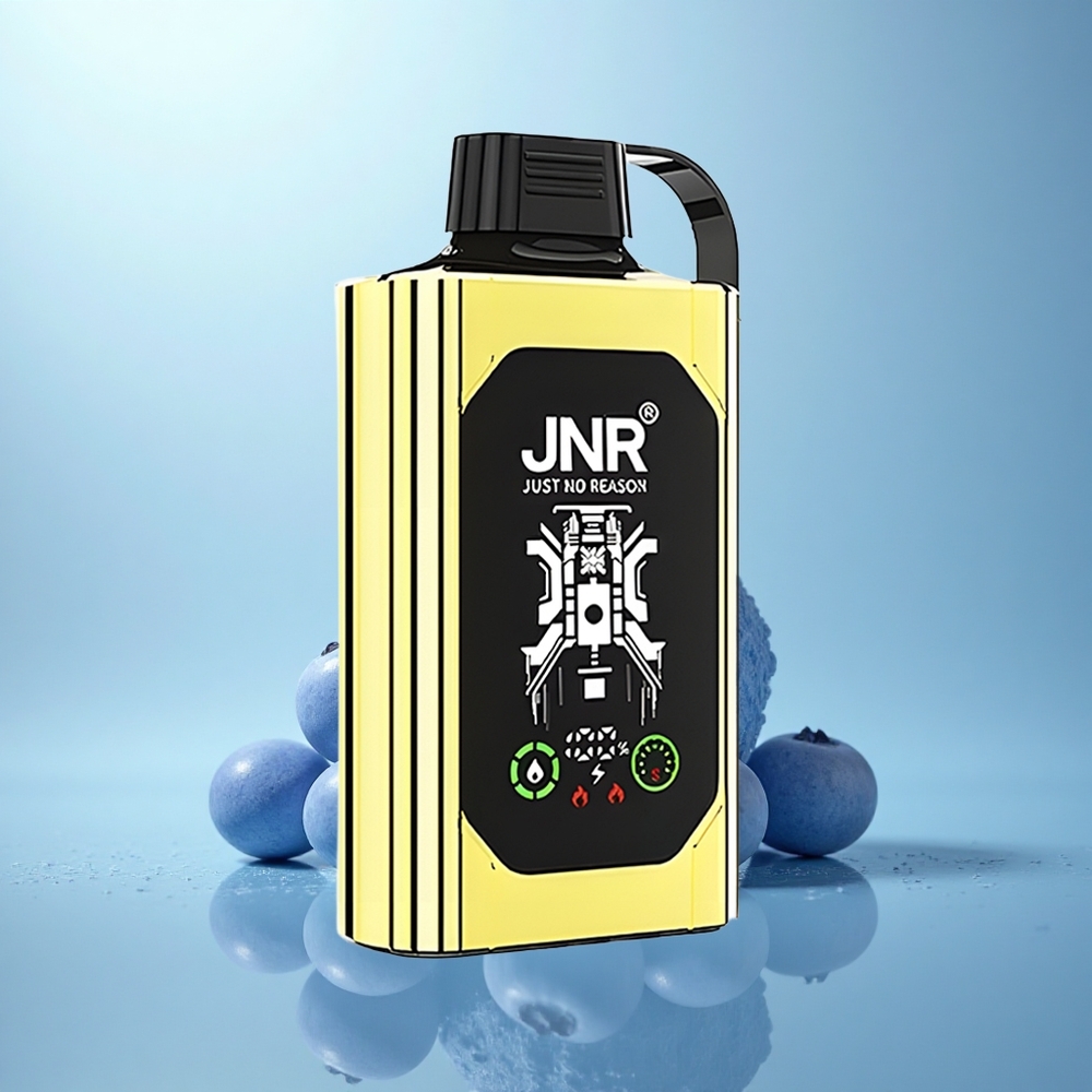 JNR Shisha Hookah Box 20500 בלו-ברי קרח עם סוללת 1000mAh וסליל דואלי משופעל