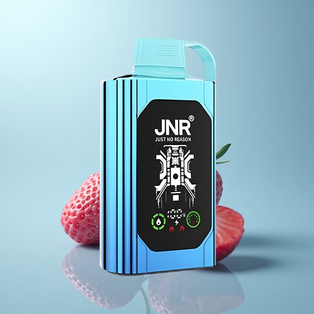JNR Shisha Hookah Box 20500 סוכריות תות פטל עם סוללה 1000mAh וסליל כפול