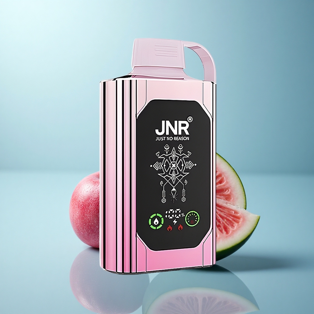 JNR Shisha Hookah Box 20500 צ'רי אבטיח מקפיא עם סוללה 1000mAh וסליל כפול
