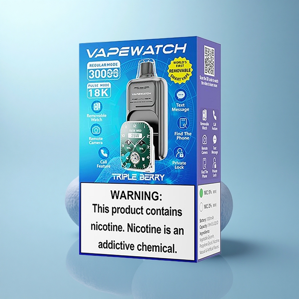 JNR VapeWatch 30000 טריפל ברי 1000mAh Type-C