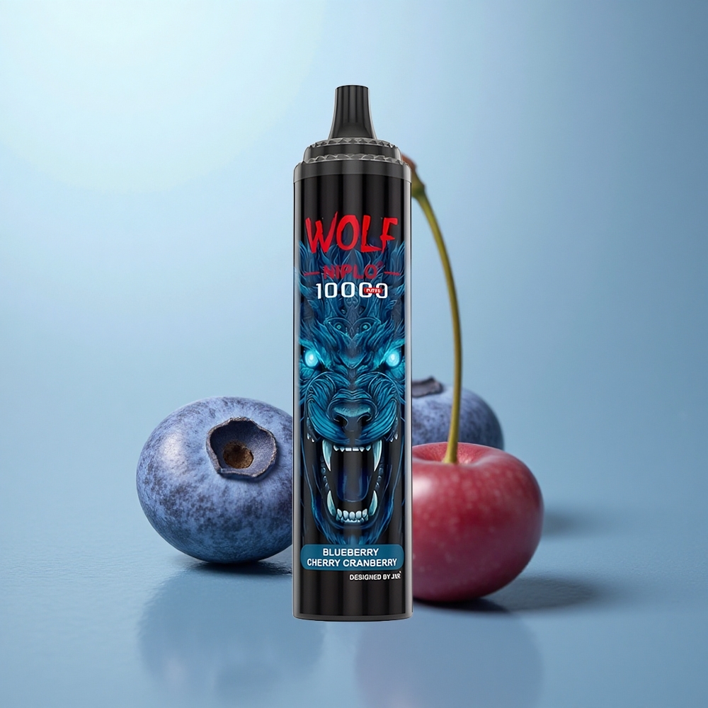 JNR Wolf Niplo 10000 אוכמניות דובדבן חמוציות 20ml 650mAh Type-C
